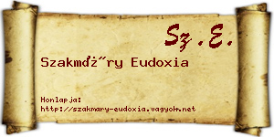 Szakmáry Eudoxia névjegykártya